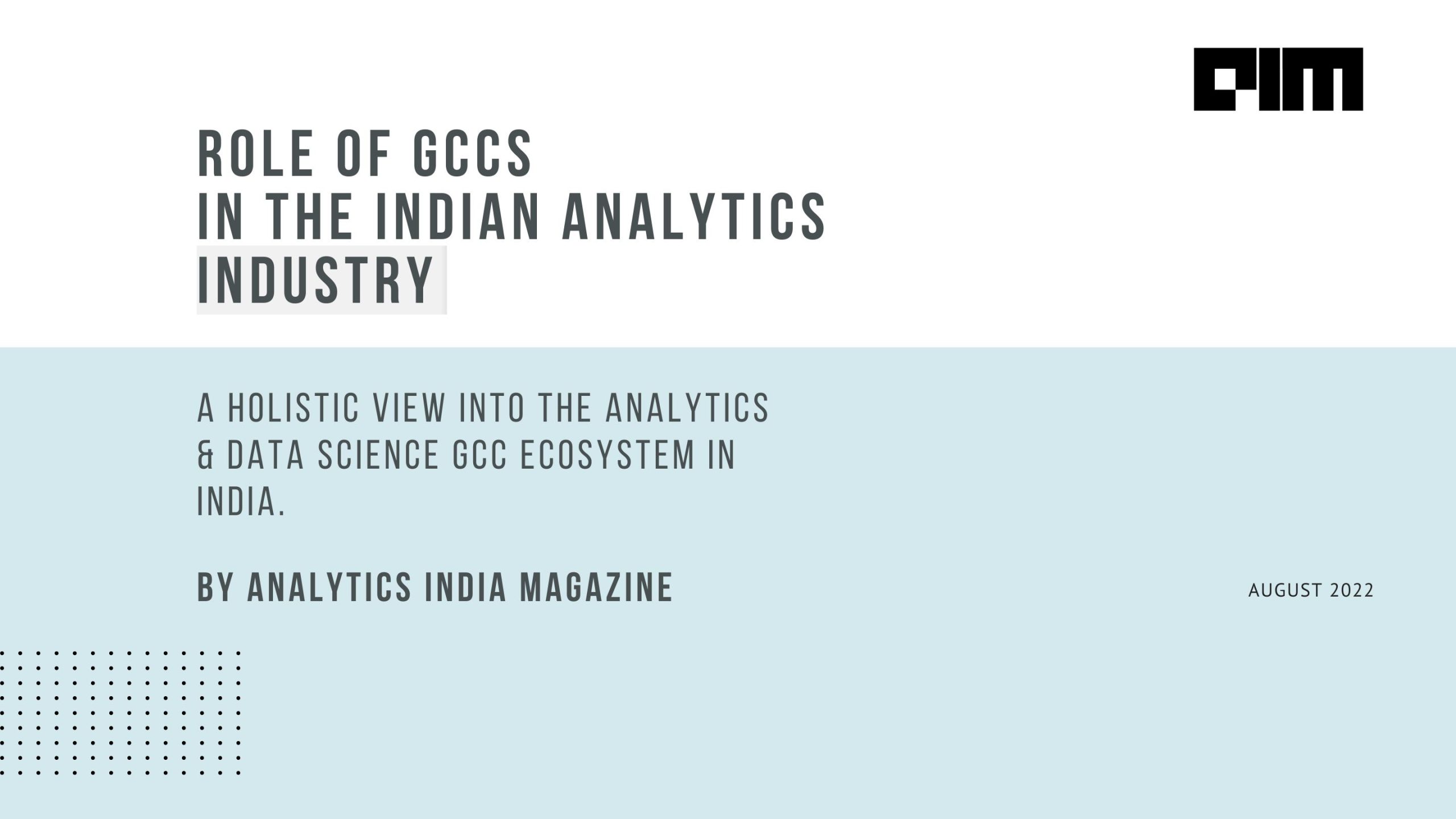 What is the role of GCCs in India's analytics industry?